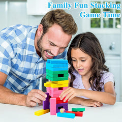 Colorful Wooden Jenga Blocks