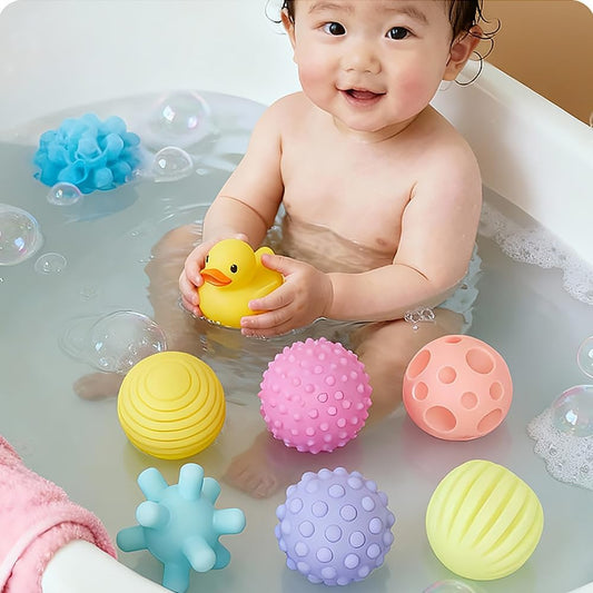 6 Pcs Sensory Balls Rattle  Toys