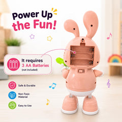 Rabbit Guitarist Dancing Musical Toy With Light &amp; Music