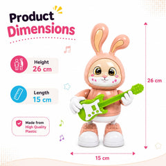 Rabbit Guitarist Dancing Musical Toy With Light &amp; Music