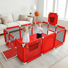Playpen Fence with Basketball Hoop