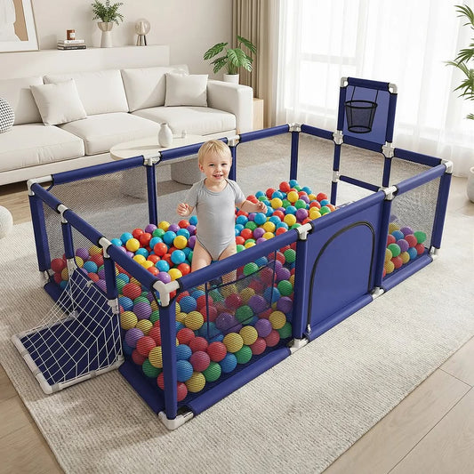 Playpen Fence with Basketball Hoop