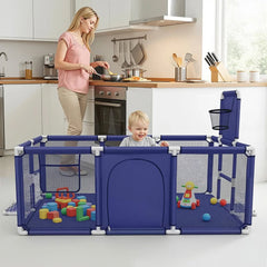 Playpen Fence with Basketball Hoop