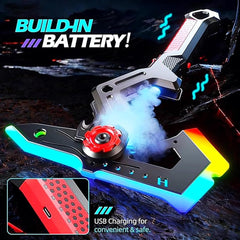 2 In 1 Musical Thunder Strike Axe & Sword With Light & Mist Spray