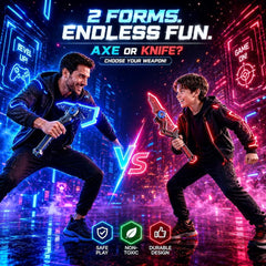 2 In 1 Musical Thunder Strike Axe & Sword With Light & Mist Spray