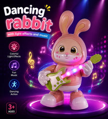 Rabbit Guitarist Dancing Musical Toy With Light &amp; Music