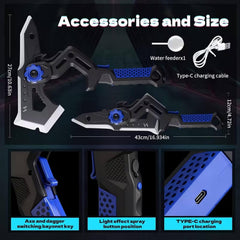 2 In 1 Musical Thunder Strike Axe & Sword With Light & Mist Spray