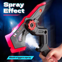 2 In 1 Musical Thunder Strike Axe & Sword With Light & Mist Spray