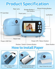 Kids Instant Print Camera with Thermal Printer