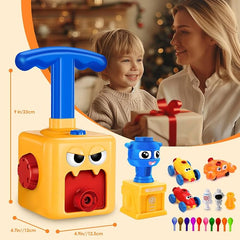 Air Pressure Power Car – Pump Action Balloon Powered Racing Toy