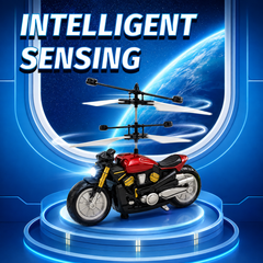 Induction Flying Motorcycle – Hand Controlled Flying Toy With Lights