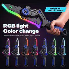 2 In 1 Musical Thunder Strike Axe & Sword With Light & Mist Spray