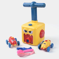 Air Pressure Power Car – Pump Action Balloon Powered Racing Toy