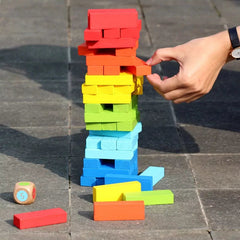 Colorful Wooden Jenga Blocks