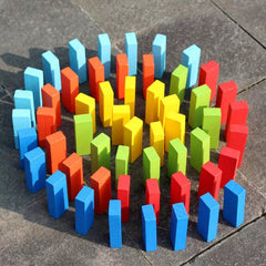 Colorful Wooden Jenga Blocks