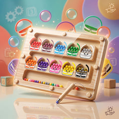 Wooden Color Sorting Game