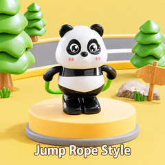 Interactive Wind-Up Panda Figures