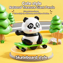 Interactive Wind-Up Panda Figures