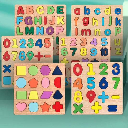 Wooden Educational Puzzle Board