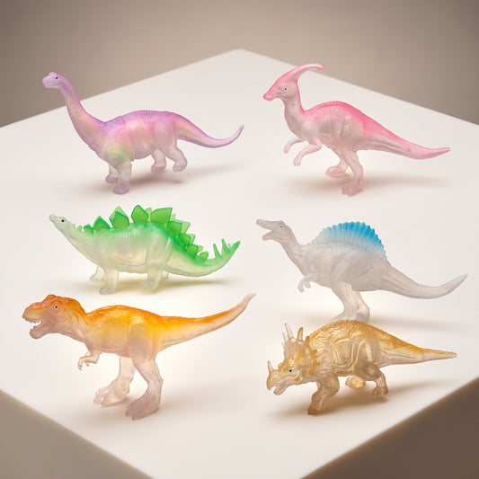 6 Pcs Glowing Dinosaur Set