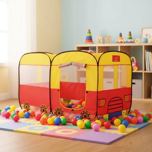 Pop House Bus Tent – Colorful Kids Play Tent