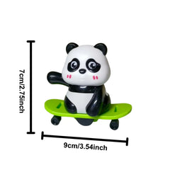 Interactive Wind-Up Panda Figures