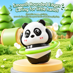 Interactive Wind-Up Panda Figures