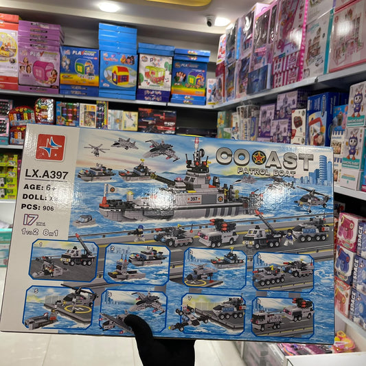 Lego Boat Set 17 in 1 – 906 Pcs Building&; Creative Construction Set