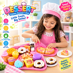 Dessert Cutting Play Set – Fun Play Cutting Toy