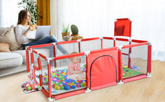 Playpen Fence with Basketball Hoop