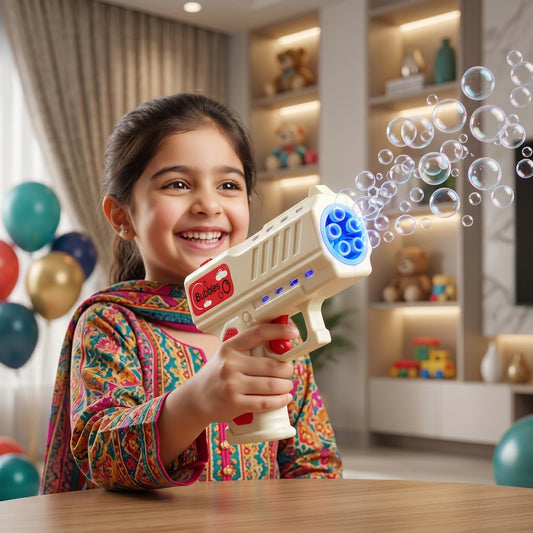 Rechargeable Bubble Gun with Lights