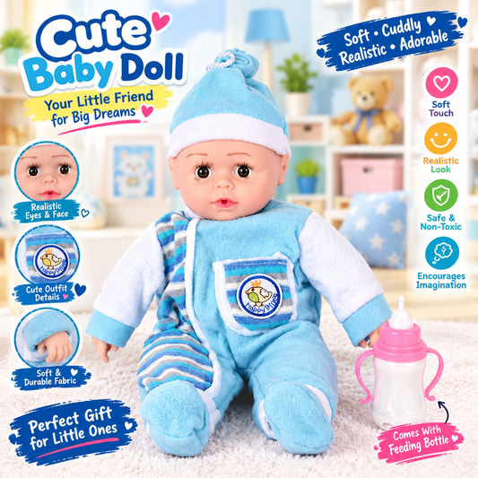 Baba Feeder Baby Doll – Cute Feeding Toy
