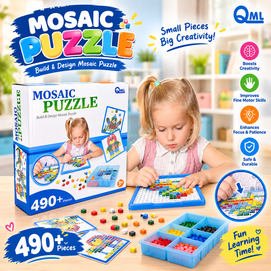 Mosaic Puzzle 490+ Pieces – Creative build & Design