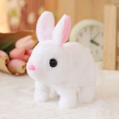Cute Electronic Plush Interactive Pet Rabbit Toy – Sound &amp; Action Features