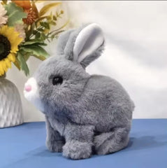 Cute Electronic Plush Interactive Pet Rabbit Toy – Sound &amp; Action Features