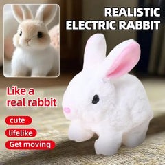 Cute Electronic Plush Interactive Pet Rabbit Toy – Sound &amp; Action Features