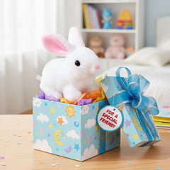Cute Electronic Plush Interactive Pet Rabbit Toy – Sound &amp; Action Features