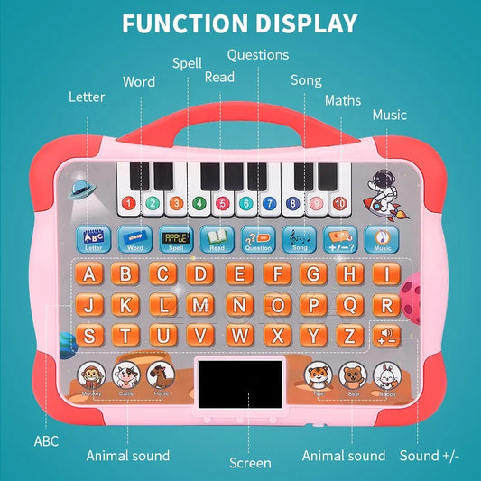 Early Education English LED Screen Learning Laptop