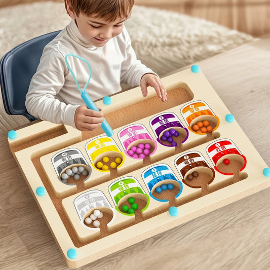 Wooden Color Sorting Game