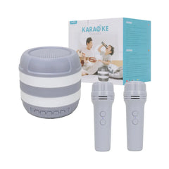 Mini Portable Bluetooth Karaoke Speaker with 2 Wireless Mics
